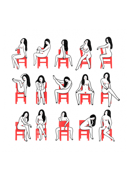 Affiche Agathe Sorlet “Red Chair” 40 x 40 – L'Imagier